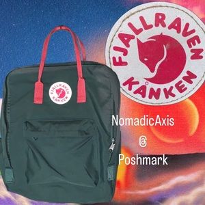 FJALLRAVEN KANKEN green pink laptop computer backpack school work